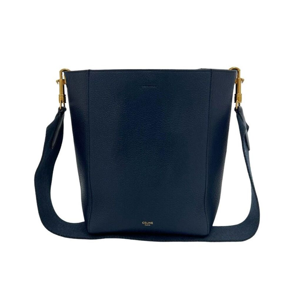 Celine Small Sangle Bucket Leather Shoulder Bag